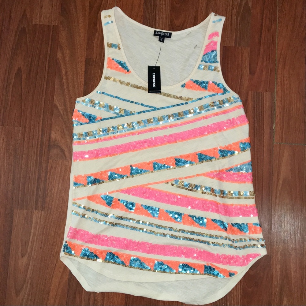 Express sequin patterned top